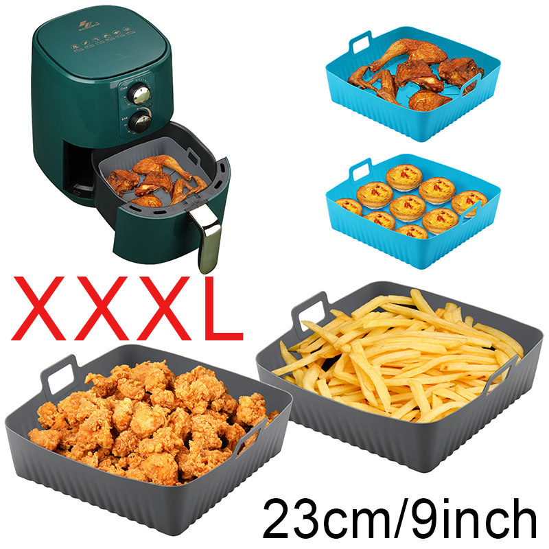 Air Fryer Silicone Pot Liner - Stampi quadrati per friggitrice ad aria