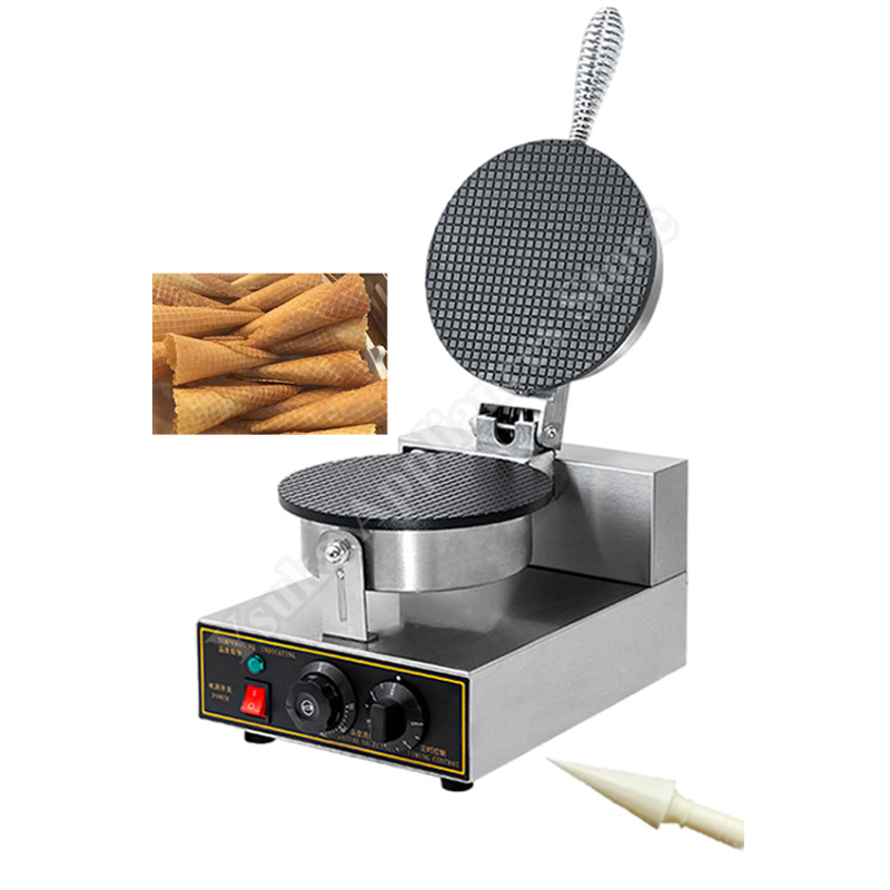 Mini Waffle Maker Machine - Macchina Commerciale per Coni Gelato Croccanti,