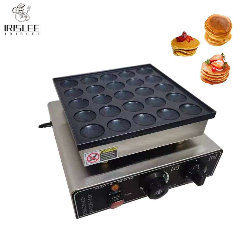 Mini Waffle Maker Machine - Macchina Elettrica per Mini Pancake, Poffertjes