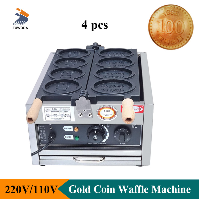 4 pezzi piccola moneta d'oro m - Mini Waffle Maker Machine recensione e prezzo